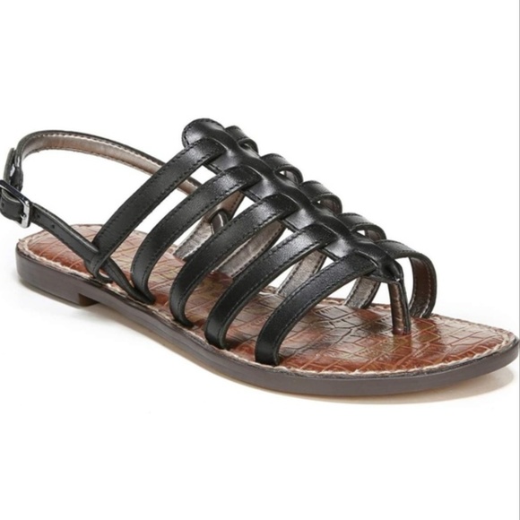 Sam Edelman Shoes - Sam Edelman Garland Strappy Flat Sandal Black